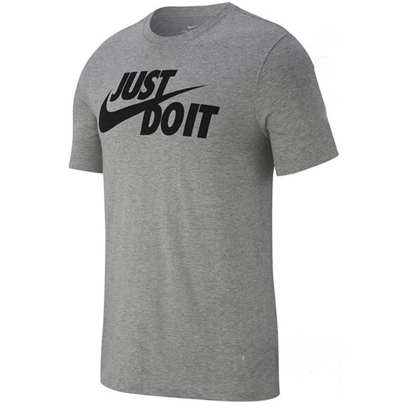 NIKE / NWT - Men's Sz XXL - "Just Do It" Short Sleeve T-Shirt in Heather Grey - Picture 2 of 13